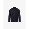Belstaff Mens Dark Ink Forge Patch-pocket Cotton Jacket In Black
