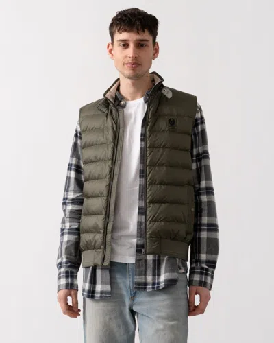 Belstaff Mens Lightweight Down Circuit Gilet In Green