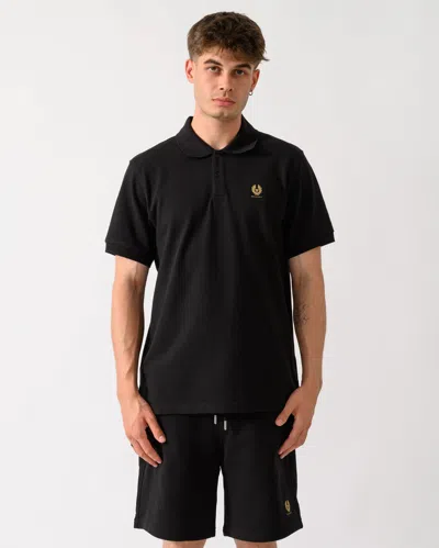 Belstaff Mens Logo Polo In Black