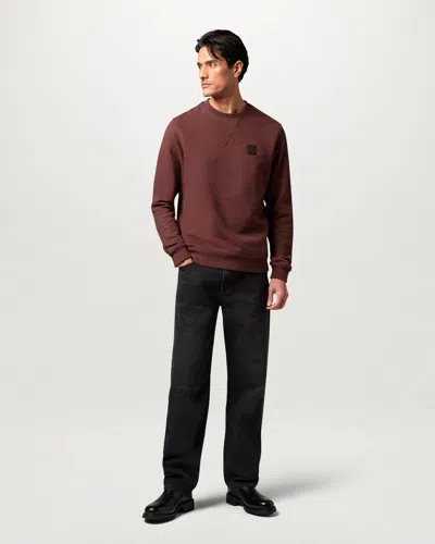 Belstaff Mens Logo Sweatshirt In Oxblood