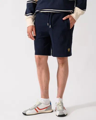 Belstaff Mens Logo Sweatshorts In Dark Ink