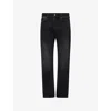 Belstaff Mens Washed Black 969 Straight-leg Denim Jeans In Black