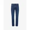 Belstaff Mens Washed Indigo B69 Tapered-leg Stretch-denim Jeans In Blue