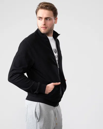 Belstaff Mens Zip Through Sweatshirt In Black