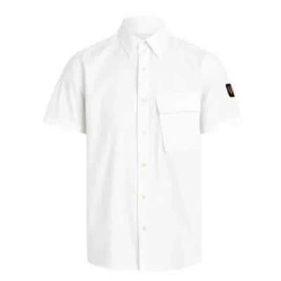 Belstaff Menswear Scale Short Sleeve Shirt In White