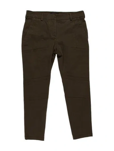 Pre-owned Belstaff Mid-rise Skinny Leg Jeans In Green