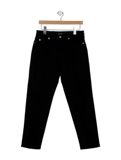 Pre-owned Belstaff Mid-rise Straight Leg Jeans In Black