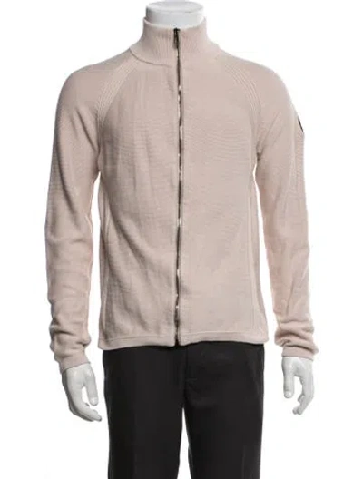 Pre-owned Belstaff Mock Neck Long Sleeve Cardigan In Neutrals