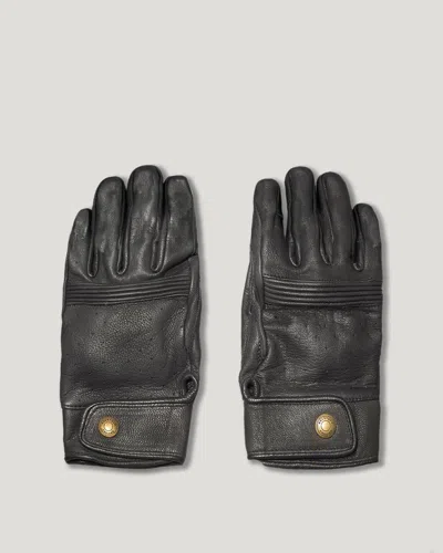 Belstaff Montgomery Motorcycle Glove Goat Leather In Black