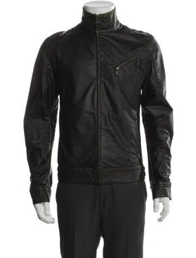 Pre-owned Belstaff Moto Jacket In Gray
