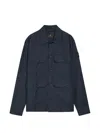 Belstaff Multi-pocket Field Jacket In Blue