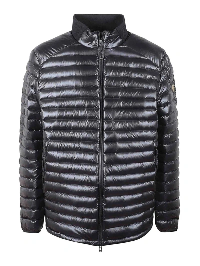 Belstaff Nylon And Down Jacket In Black