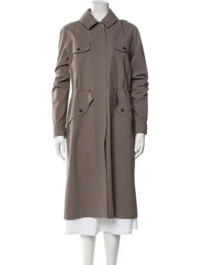 Pre-owned Belstaff Nylon Trench Coat In Neutral