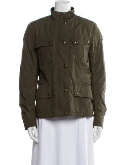 Pre-owned Belstaff Nylon Utility Jacket In Green