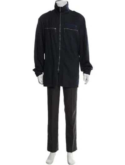 Pre-owned Belstaff Overcoat In Blue