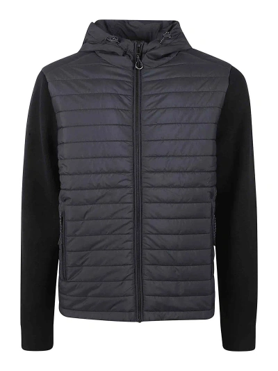 Belstaff Padded Knitted Jacket In Black