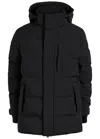Belstaff Pendulum Padded Shell Coat In Black