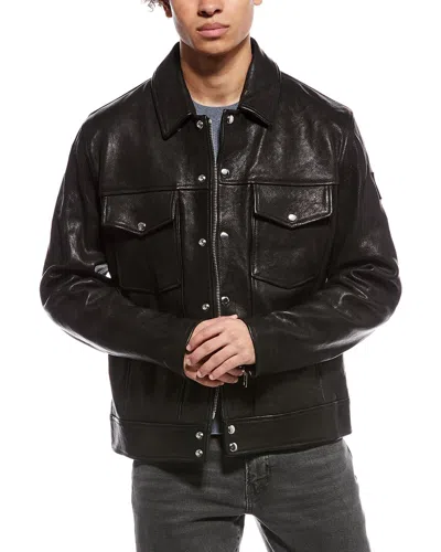 Belstaff Piston Leather Jacket In Brown