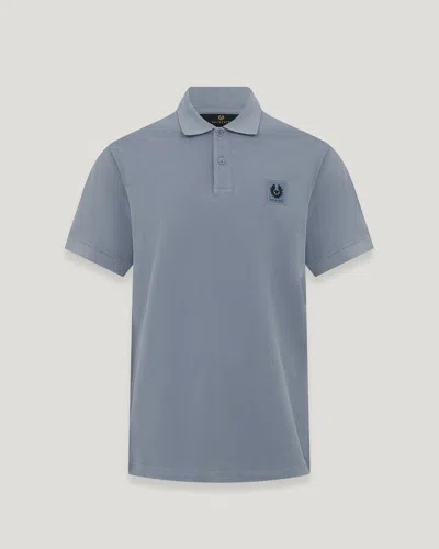 Belstaff Patch Logo Polo Shirt In Black