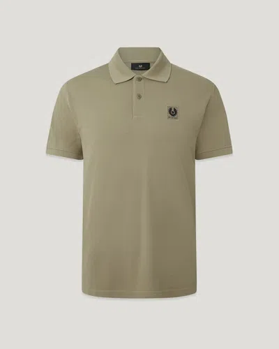 Belstaff Polo Cotton Pique In Green