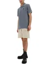 Belstaff Logo Embroidered Polo Shirt In Baby Blue