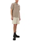 Belstaff Polo Collar Logo Polo Shirt In Nude