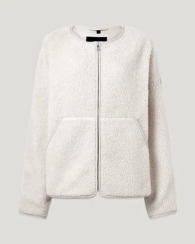 Belstaff Prue Fleece Jacket Lightweight In Silver