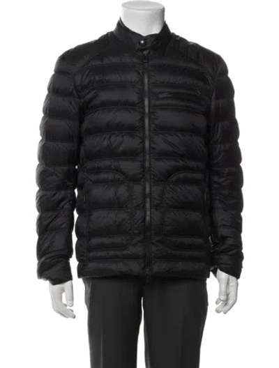 Pre-owned Belstaff Puffer Coat In Black