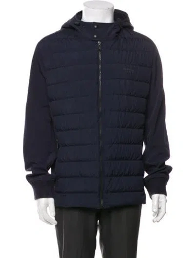 Pre-owned Belstaff Puffer Coat In Blue