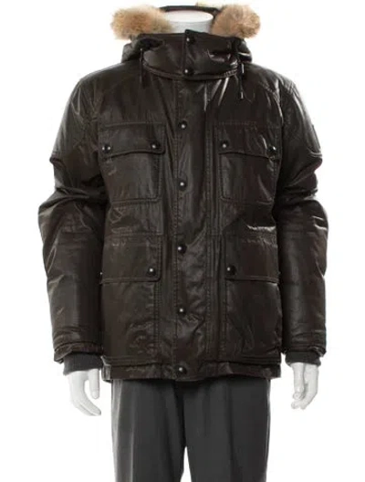 Pre-owned Belstaff Puffer Coat In Brown