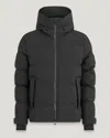 Belstaff Mens Black Pulse Funnel-neck Quilted Shell-down Jacket In Black