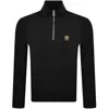 Belstaff Quarter Zip Sweatshirt Black In Black