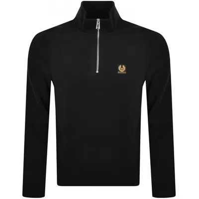 Belstaff Quarter Zip Sweatshirt Black