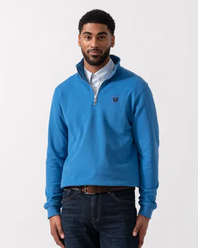 Belstaff Quarter Zip Sweatshirt In Blue