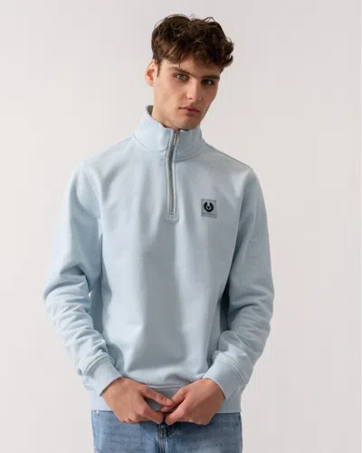 Belstaff Quarter Zip Sweatshirt In Blue