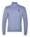 Belstaff Quarter Zip Sweatshirt Blue Flint