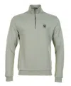 Belstaff Quarter Zip Sweatshirt Sage Green In Green