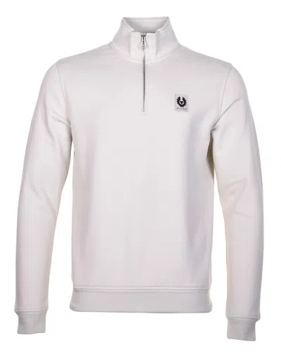 Belstaff Quarter Zip Sweatshirt Stone Beige