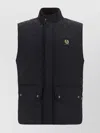 BELSTAFF QUILTED HIGH COLLAR JACKET WITH SIDE SLITS