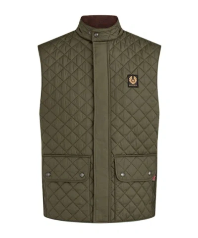 Belstaff Icon Steppweste Für Herren Quilted Recycled Nylon In Green