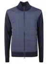 Belstaff Quilted Wool Front Jacket With Smooth Wool Back In Blue