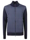 Belstaff Quilted Wool Front Jacket With Smooth Wool Back In Blue
