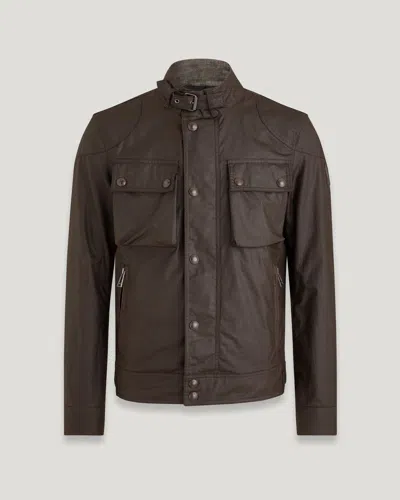 Belstaff Racemaster Jacket In Burnt Oak