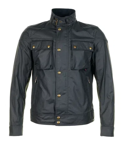 Belstaff Racemaster Jacket Dark Navy In Black
