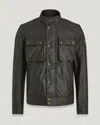 Belstaff Racemaster Waxed Jacket Faded Olive In Faded Olive