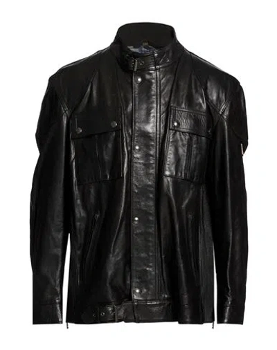 Belstaff Racemaster Professional By  Man Jacket Black Size 50 Calfskin