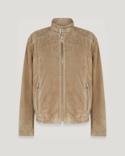 Belstaff Raft Bomber In Washed Sand