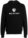Belstaff Raised-logo Pullover Hoodie In Black