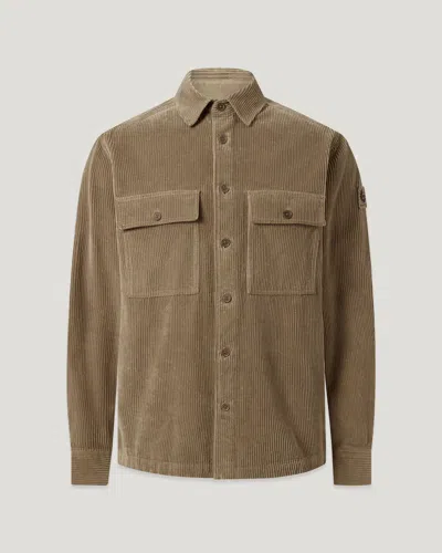Belstaff Ravine Cotton Corduroy In Dusty Taupe
