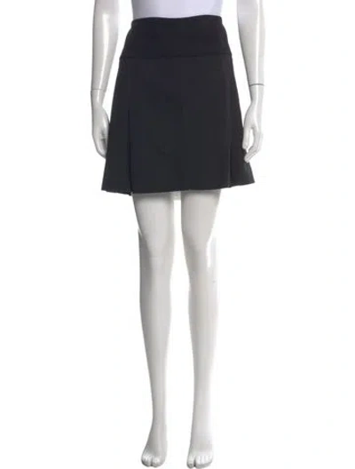 Pre-owned Belstaff Raw-edge Trim Mini Skirt W/ Tags In Black